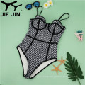 2020 JIEJIN Customized Print Women's Sexy Swimsuit Bodysuit One-Piece Swimwear with Mould Cup